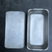 VINTAGE GRUNDY ALUMINIUM LOAF TIN WITH LID