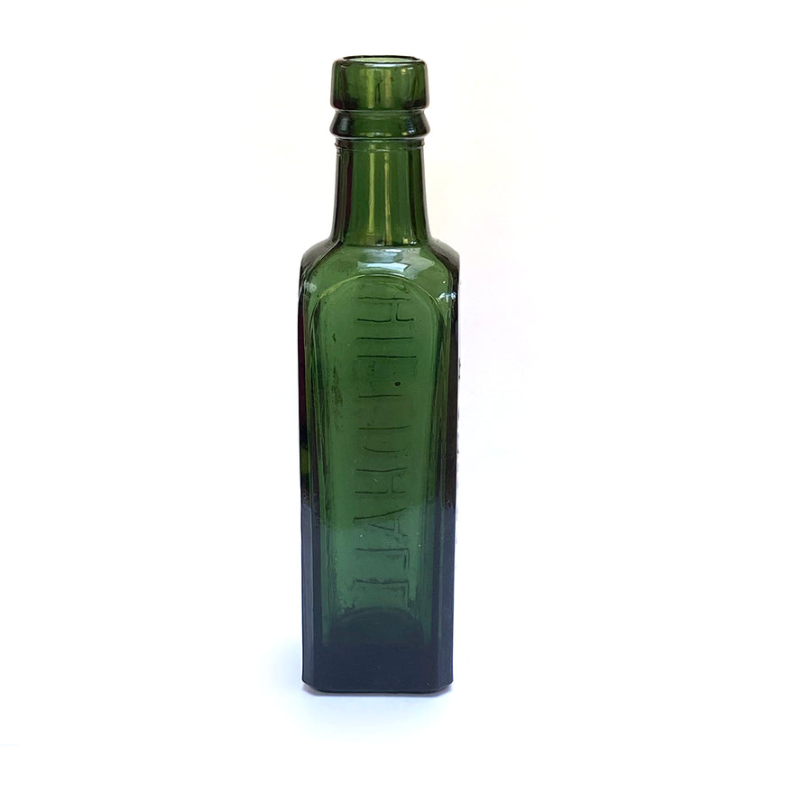 VINTAGE SHIELDHALL ESSENCE COFFEE & CHICORY GREEN BOTTLE