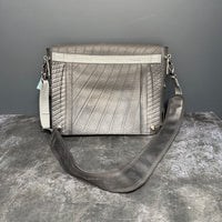 PAGURO ECO-FRIENDLY, RECYCLED RUBBER SATCHEL & VEGAN MESSENGER BAG | GREY TRIM