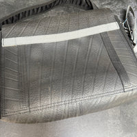 PAGURO ECO-FRIENDLY, RECYCLED RUBBER SATCHEL & VEGAN MESSENGER BAG | GREY TRIM