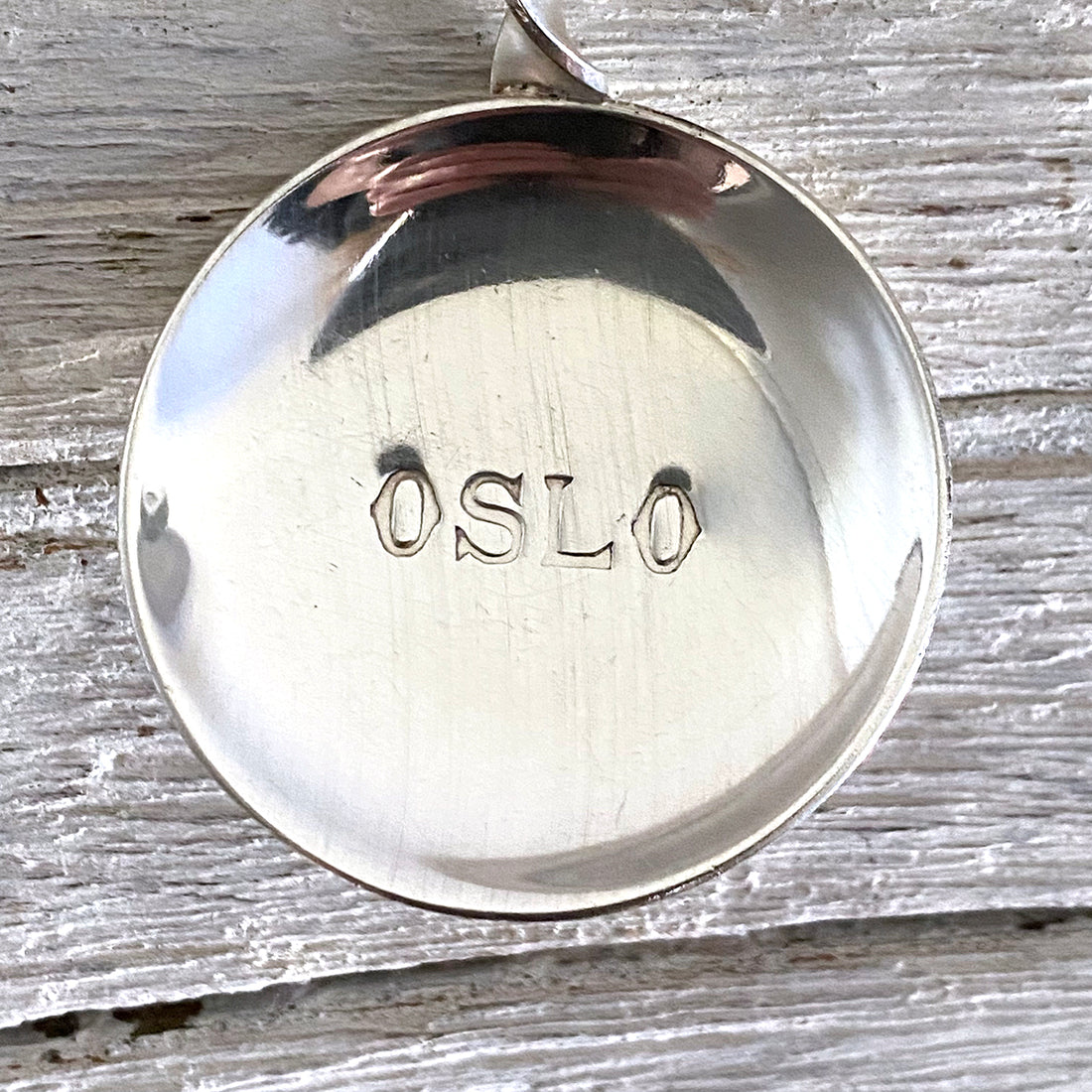 VINTAGE SILVER NORWAY KINGS CROSS OSLO SPOON