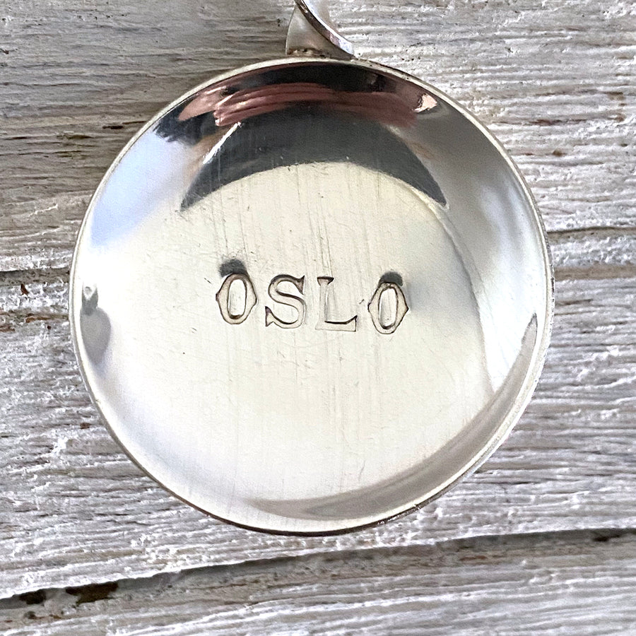 VINTAGE SILVER NORWAY KINGS CROSS OSLO SPOON
