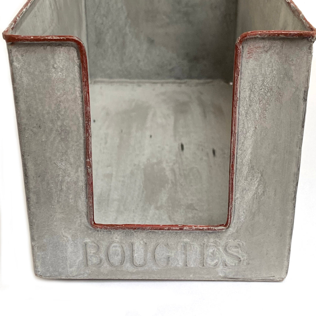 ZINC DINNER CANDLE BOX FOR DISPLAY OR STORAGE