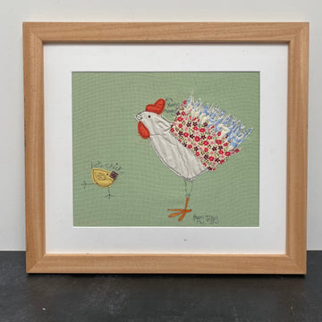 ORIGINAL POPPY TREFFRY EMBROIDERED ARTWORK