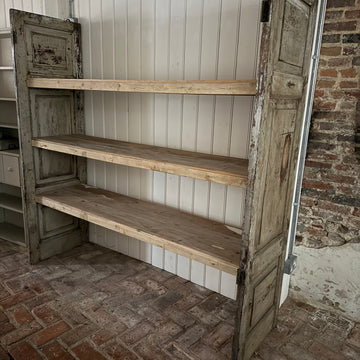 ANTIQUE INDIAN DOOR SHELVING UNIT