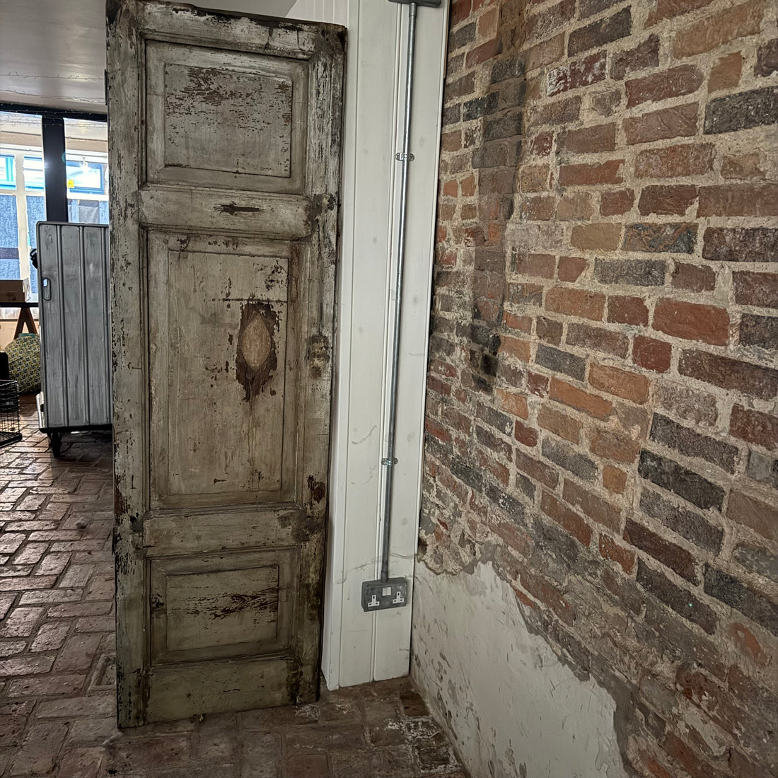 ANTIQUE INDIAN DOOR SHELVING UNIT