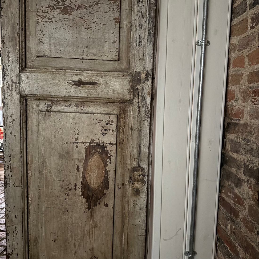 ANTIQUE INDIAN DOOR SHELVING UNIT