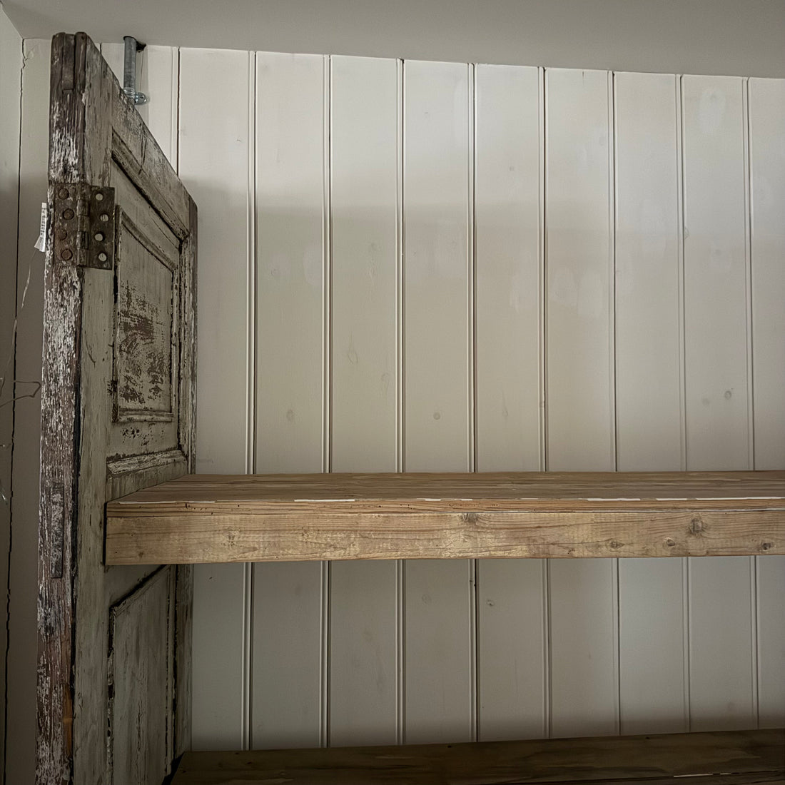 ANTIQUE INDIAN DOOR SHELVING UNIT