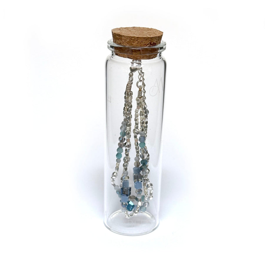 SILK & STONES BRACELET | DARK BLUE CRYSTALS