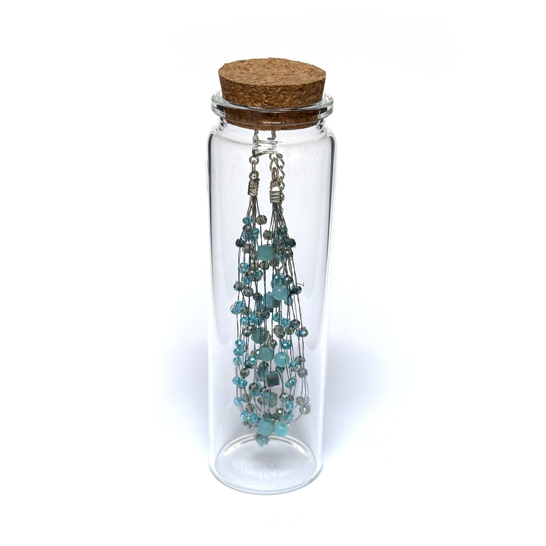 SILK & STONES BRACELET | BLUE JADE & CRYSTALS
