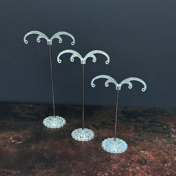 METAL EARRING JEWELLERY DISPLAY STAND | 4 HOLES | 3 HEIGHTS