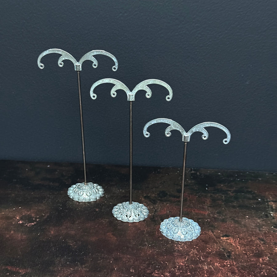 METAL EARRING JEWELLERY DISPLAY STAND | 4 HOLES | 3 HEIGHTS