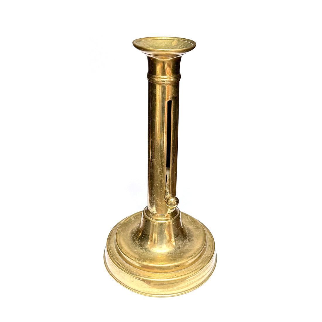 VINTAGE FRENCH BRASS CANDLESTICK | LARGE