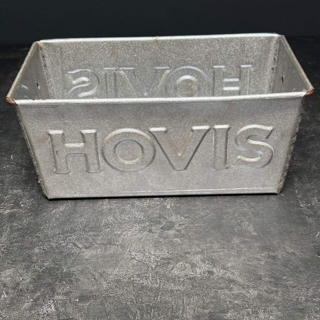 VINTAGE LARGE HOVIS TIN
