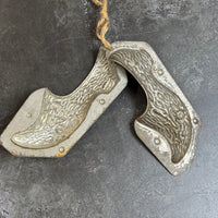 VINTAGE CHOCOLATE TEXTURED CLOG SHOE MOULD