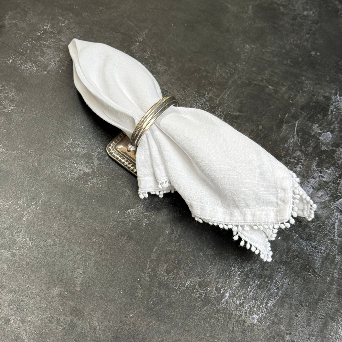 DECORATIVE SILVER FOOD CLOCHE HANDLES