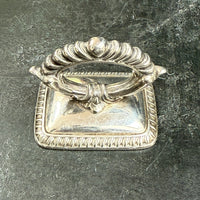 DECORATIVE SILVER FOOD CLOCHE HANDLES