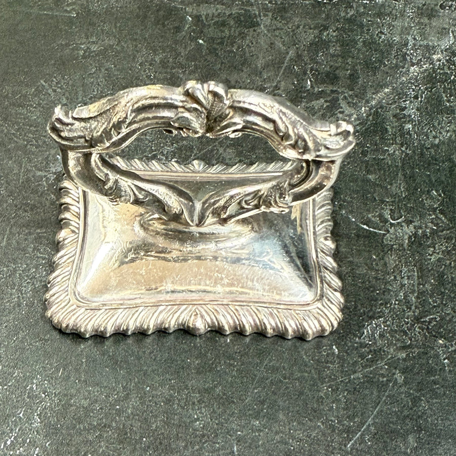 DECORATIVE SILVER FOOD CLOCHE HANDLES