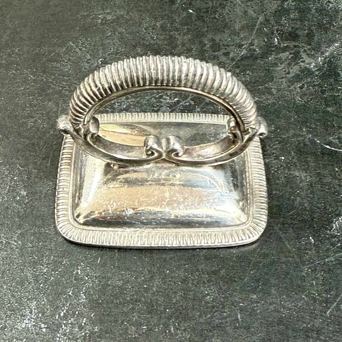 DECORATIVE SILVER FOOD CLOCHE HANDLES