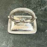 DECORATIVE SILVER FOOD CLOCHE HANDLES