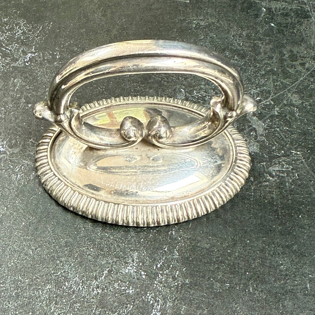 DECORATIVE SILVER FOOD CLOCHE HANDLES