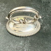 DECORATIVE SILVER FOOD CLOCHE HANDLES