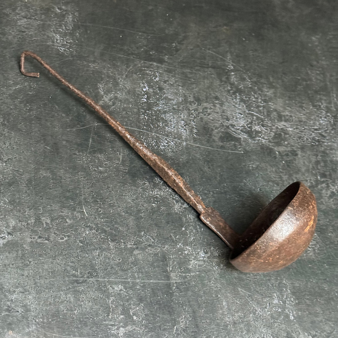 VINTAGE IRON TEALIGHT SPOON