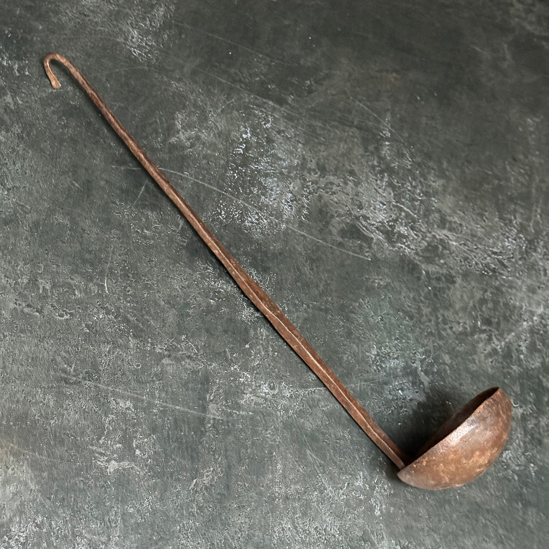 VINTAGE IRON TEALIGHT SPOON