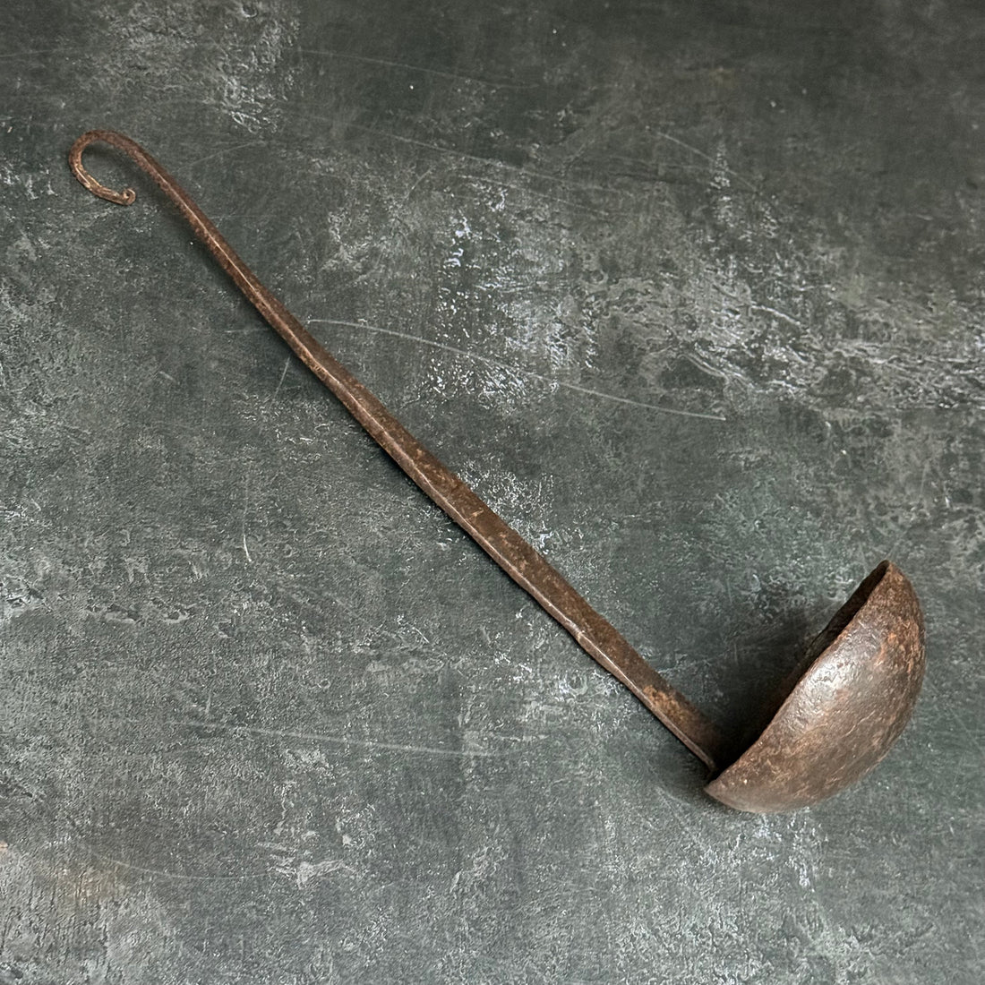 VINTAGE IRON TEALIGHT SPOON
