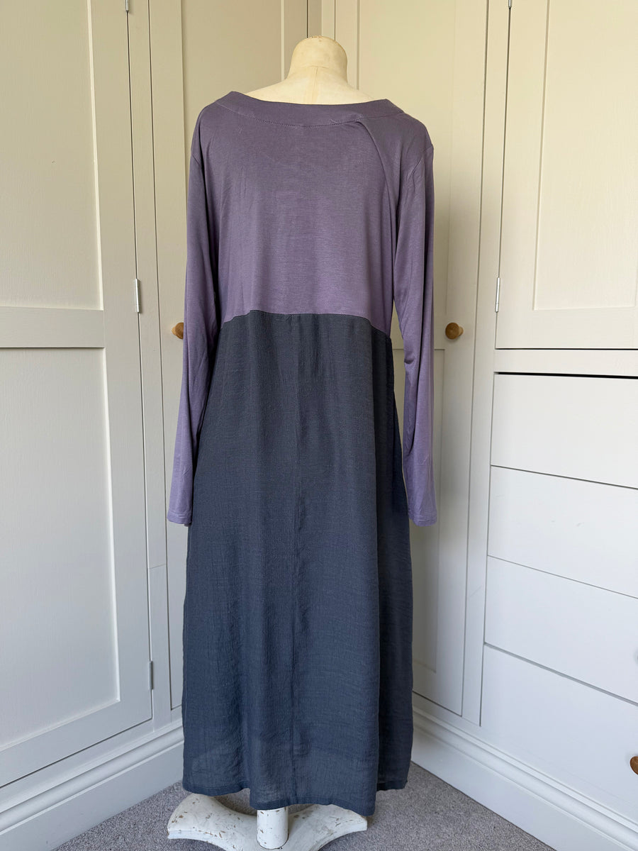BAMBOO & COTTON IVY DRESS | SLATE GREY