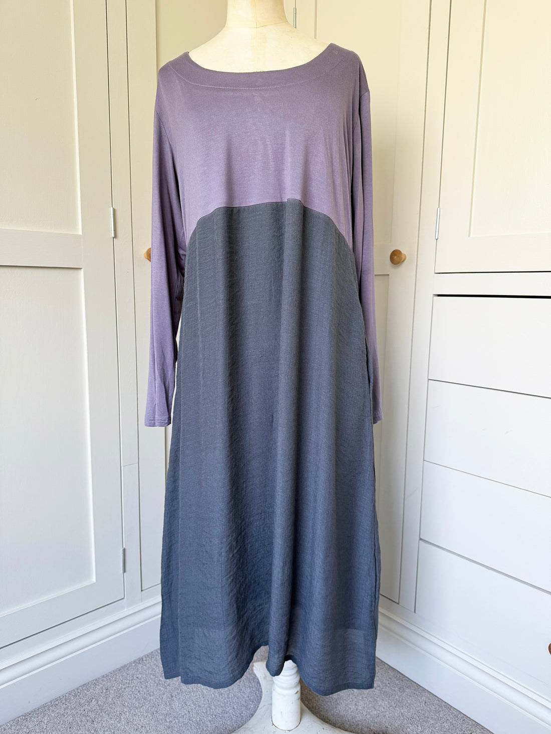 BAMBOO & COTTON IVY DRESS | SLATE GREY