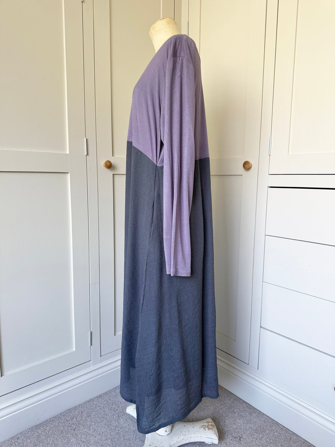 BAMBOO & COTTON IVY DRESS | SLATE GREY