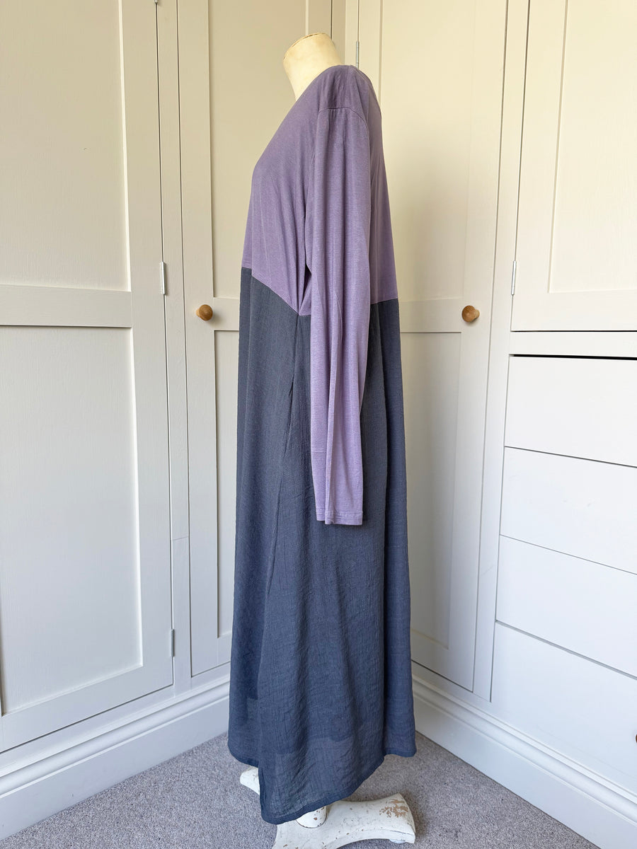BAMBOO & COTTON IVY DRESS | SLATE GREY