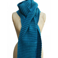 LONG PLEATED SCARF