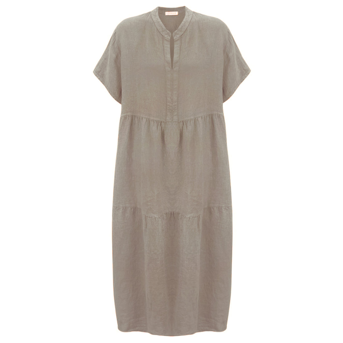 MARTA TWO TIER LINEN DRESS | FANGO