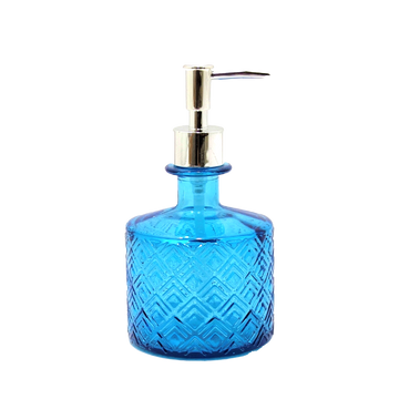 NIHON RECYCLED GLASS SOAP DISPENSER | TOPAZ BLUE