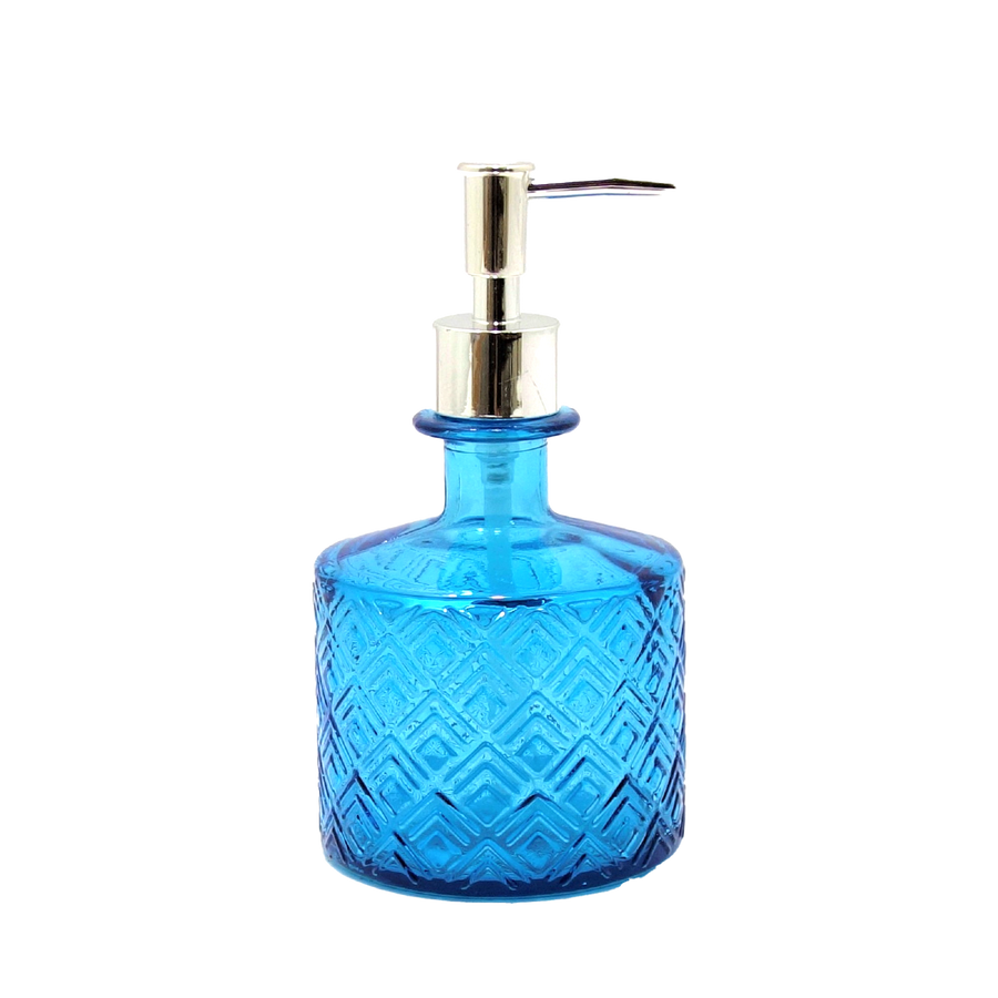 NIHON RECYCLED GLASS SOAP DISPENSER | TOPAZ BLUE
