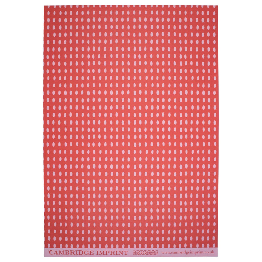 CAMBRIDGE IMPRINT WRAPPING PAPER | BEAN | SUMMER PUDDING