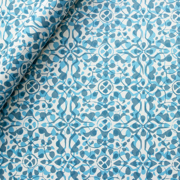 CAMBRIDGE IMPRINT SMALL WRAPPING PAPER | DAPPLED | BLUE