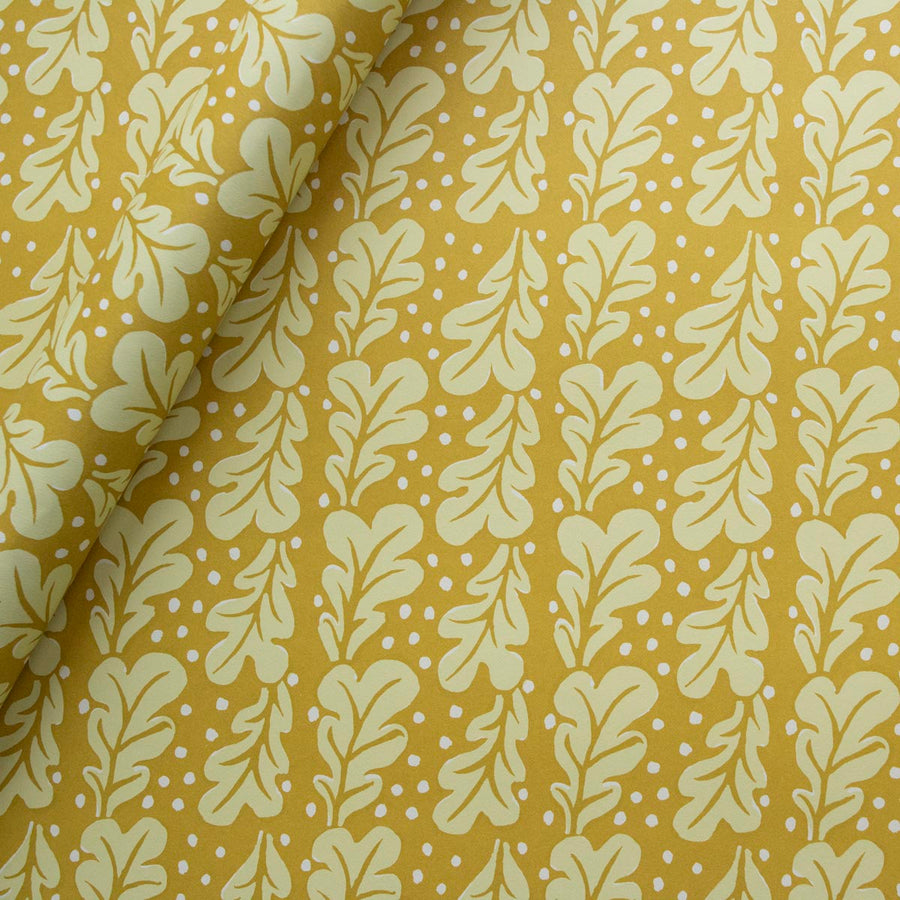 CAMBRIDGE IMPRINT SMALL WRAPPING PAPER | QUERCUS | SAP GREEN
