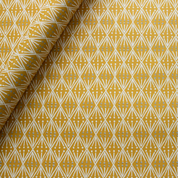 CAMBRIDGE IMPRINT SMALL WRAPPING PAPER | SELVEDGE | MUSTARD