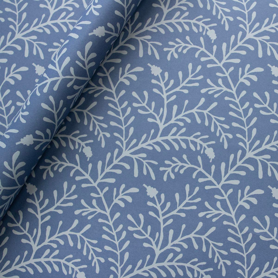 CAMBRIDGE IMPRINT SMALL WRAPPING PAPER | SPRIG | HAREBELL