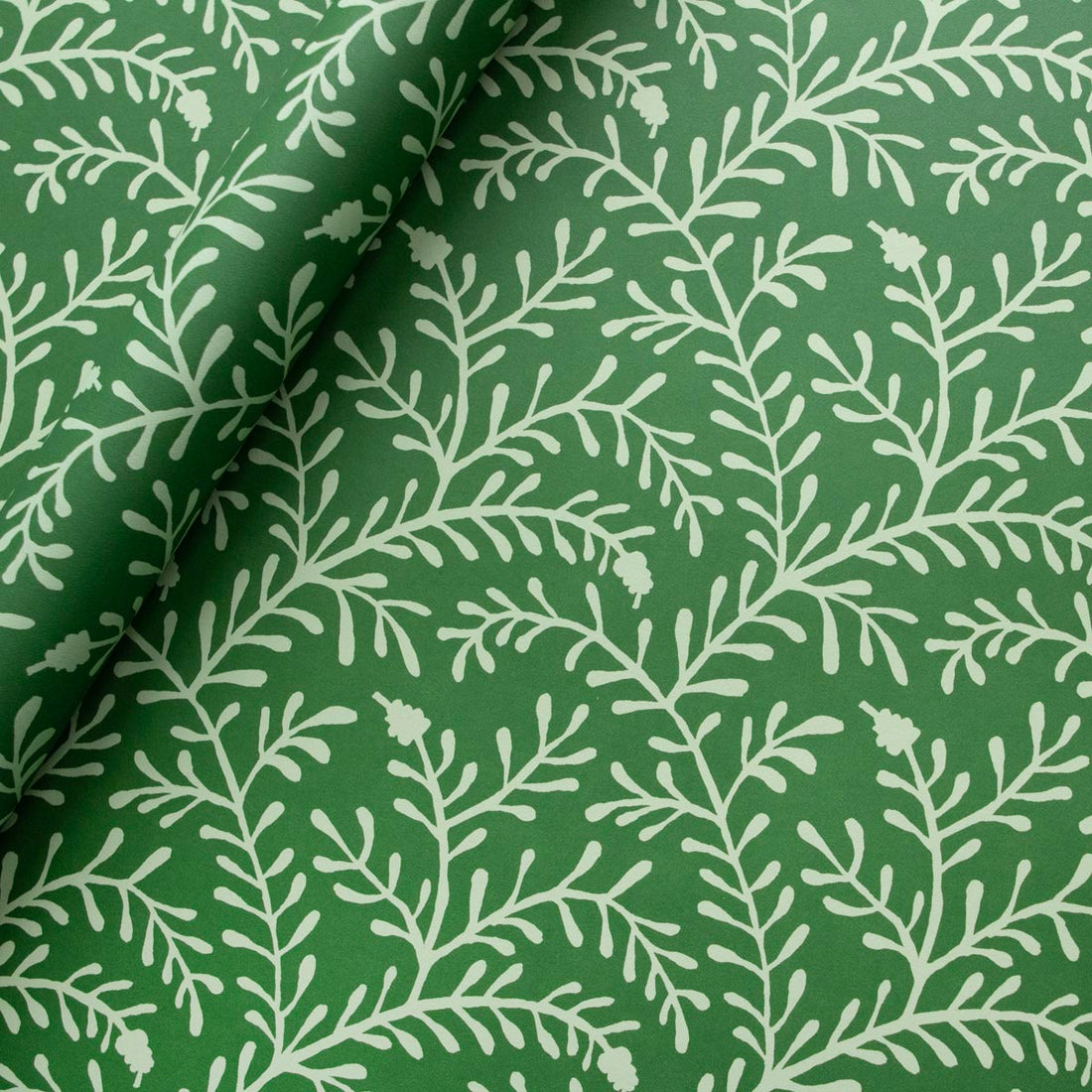 CAMBRIDGE IMPRINT WRAPPING PAPER | SPRIG | PEA GREEN