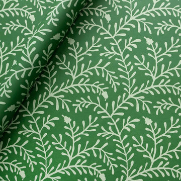 CAMBRIDGE IMPRINT WRAPPING PAPER | SPRIG | PEA GREEN