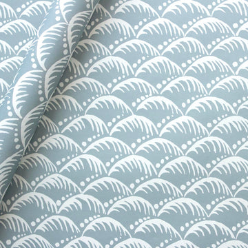 CAMBRIDGE IMPRINT WRAPPING PAPER | WAVE | STORM GREY