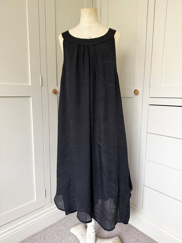 BAMBOO & COTTON  SUMMER SCOOP DRESS | BLACK |S|M