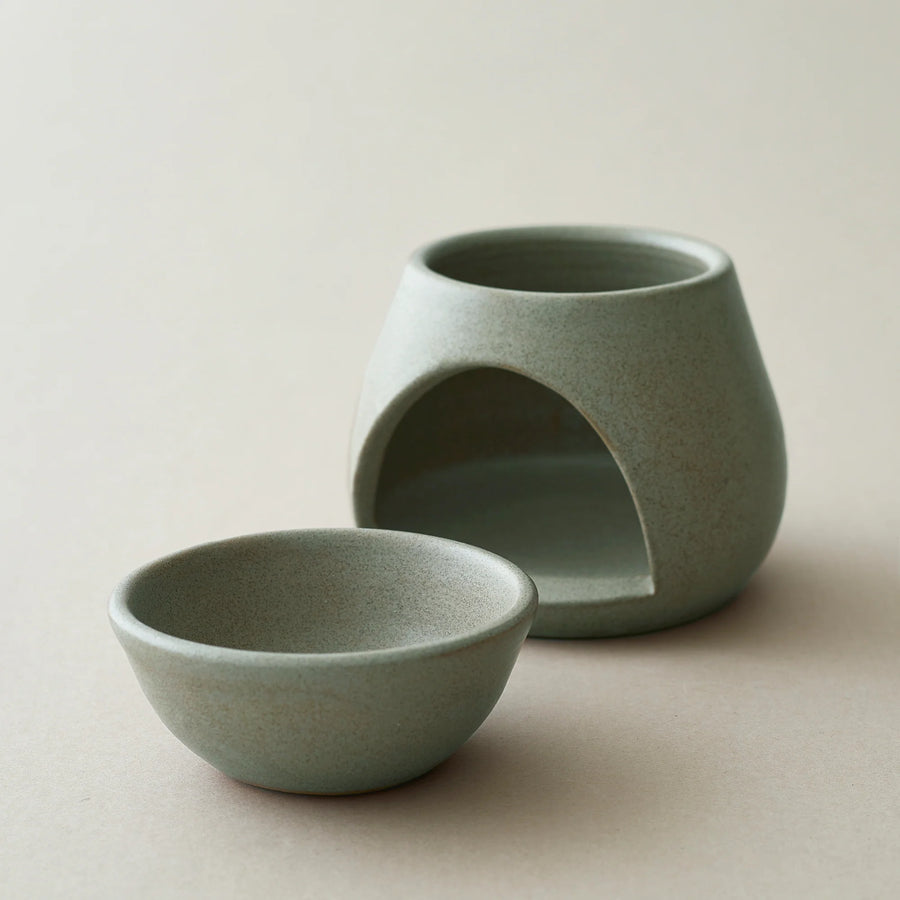 SUNU STONEWARE OIL WAX MELT BURNER