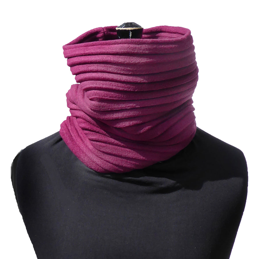 PLEATED SNOOD NECKWARMER