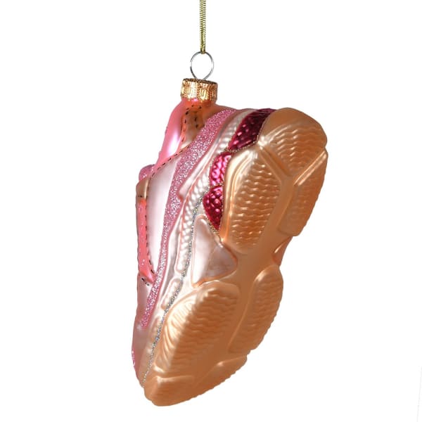 PINK TRAINER BAUBLE