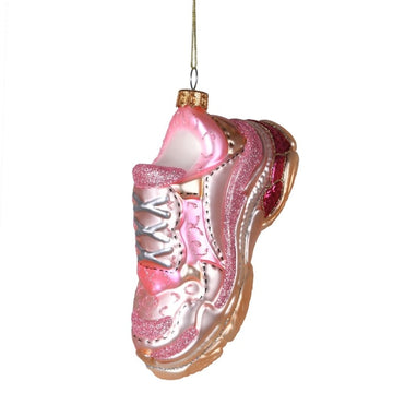 PINK TRAINER BAUBLE